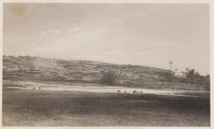 תל אשדוד, תחריט משנת 1844